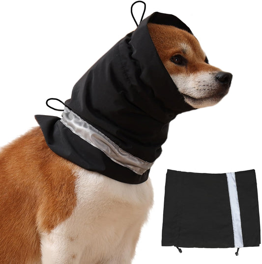 UUREED Dog Hematoma Ear Wrap Dog Anxiety Relief Hat Dog Windproof Waterproof Reducing Noise Hat Warm Dog Ear Cover Winter Hat Dog Ear Covers for Bath Thunderstorms