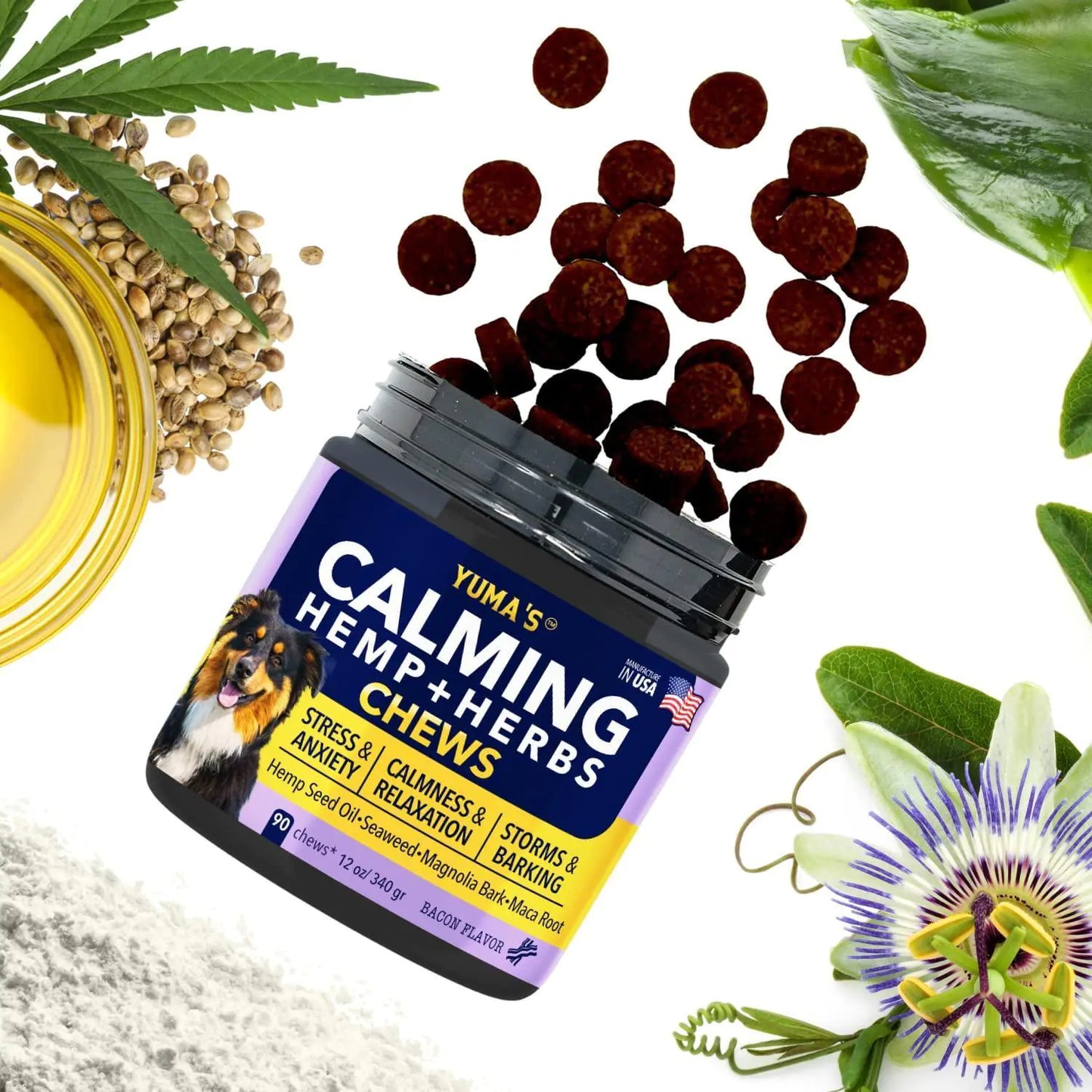 Hemp Calming Chews - Anxiety Relief (90ct)